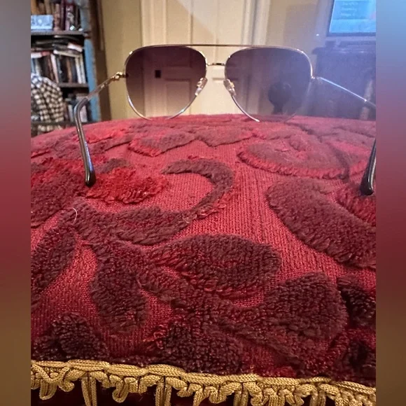 Quay Australia Gold Frame Sunglasses with Black Lenses - Picture 3 of 5